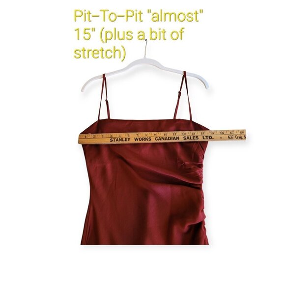 House Of Harlow 1960 Satin Maxi Dress XS Rust - Picture 6 of 9